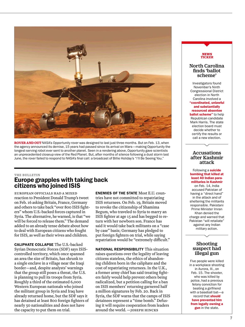 TIME Magazine Europe Preview Pages