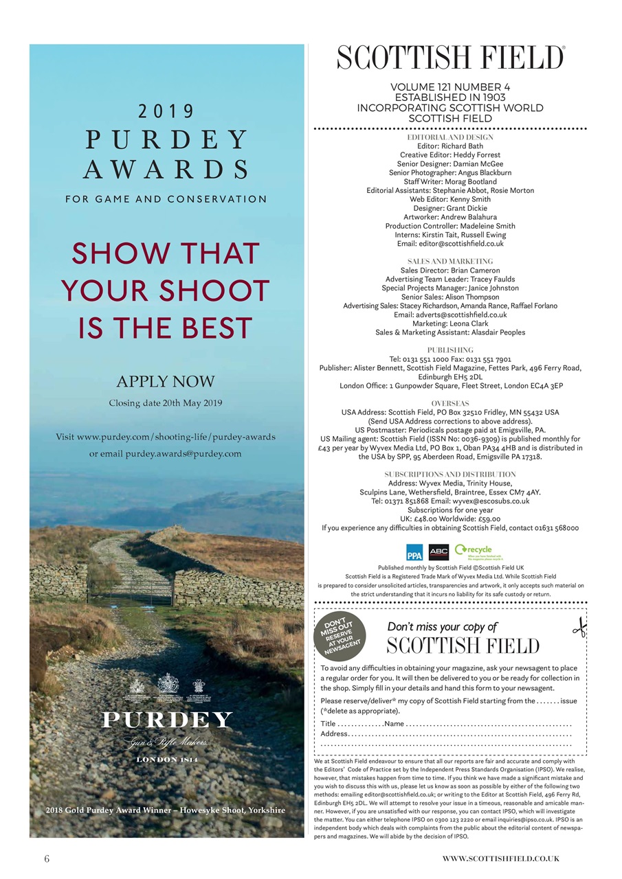 Scottish Field Preview Pages