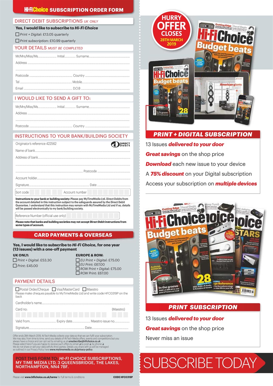 Hi-Fi Choice Preview Pages