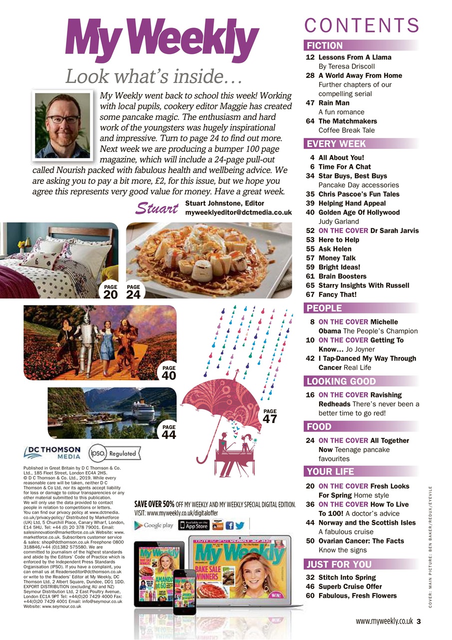 My Weekly Preview Pages