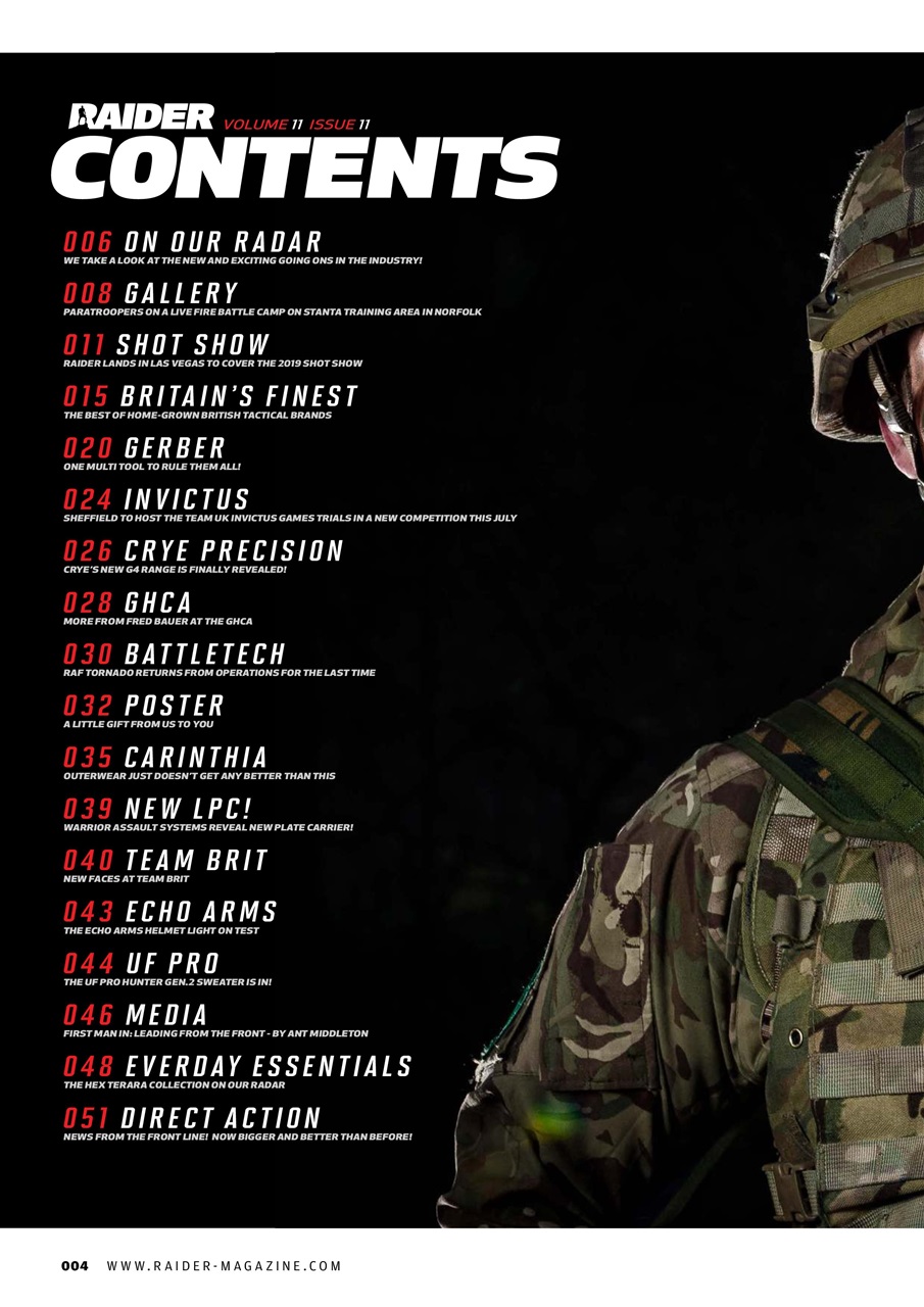 Raider Preview Pages