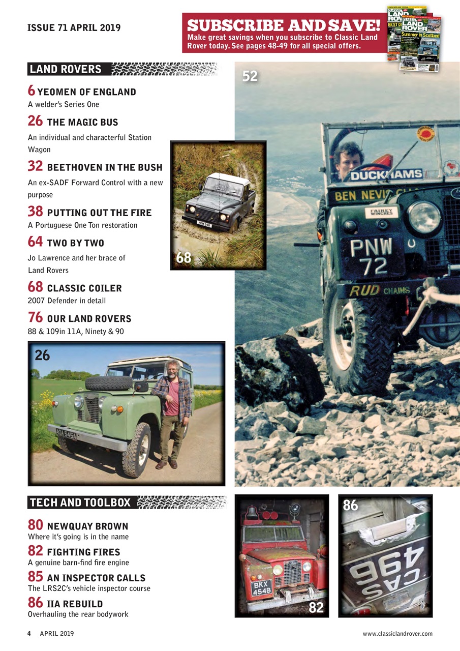 Classic Land Rover Magazine Preview Pages