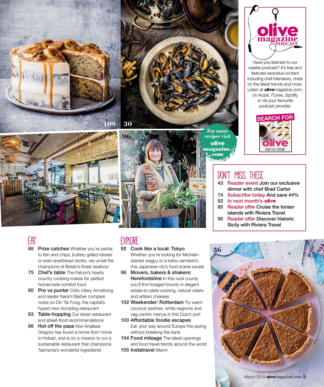 Olive Magazine Preview Pages