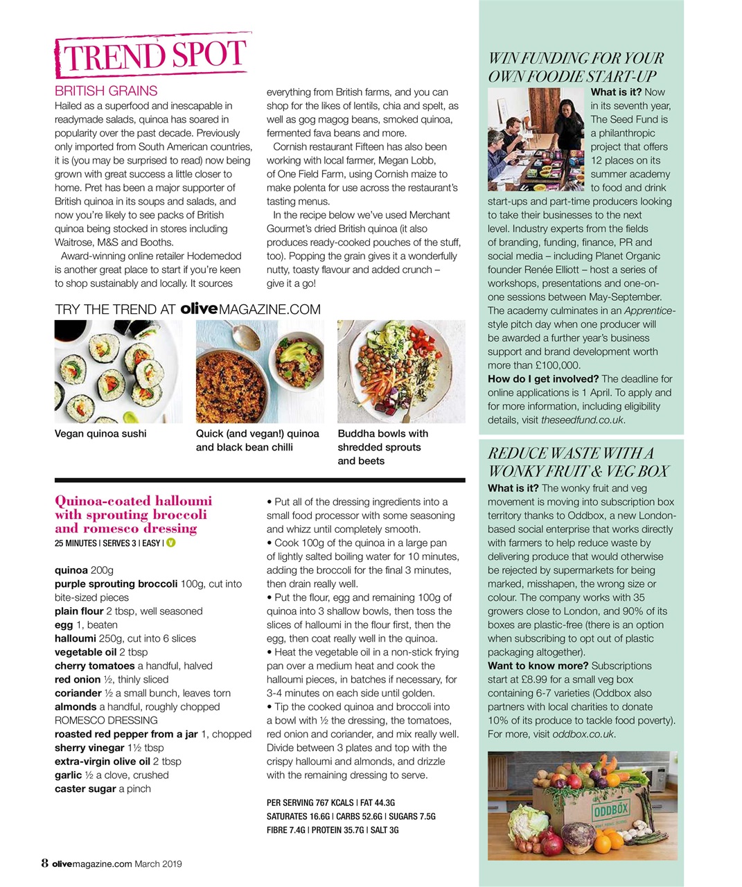 Olive Magazine Preview Pages