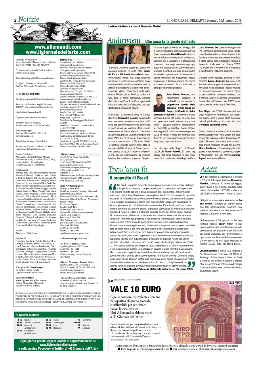 Il Giornale Dell’Arte Preview Pages