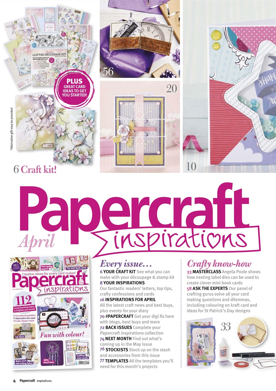 Papercraft Inspirations Preview Pages