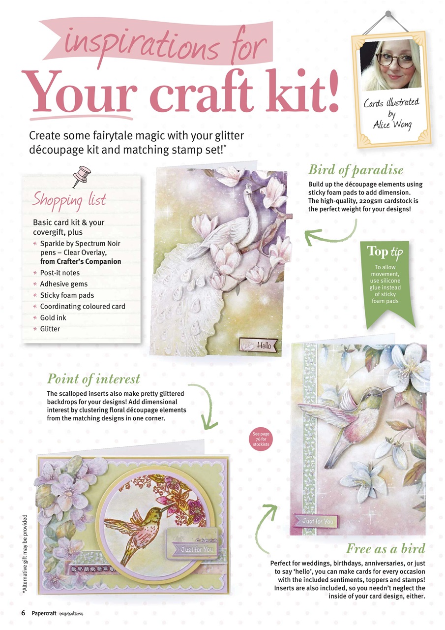 Papercraft Inspirations Preview Pages