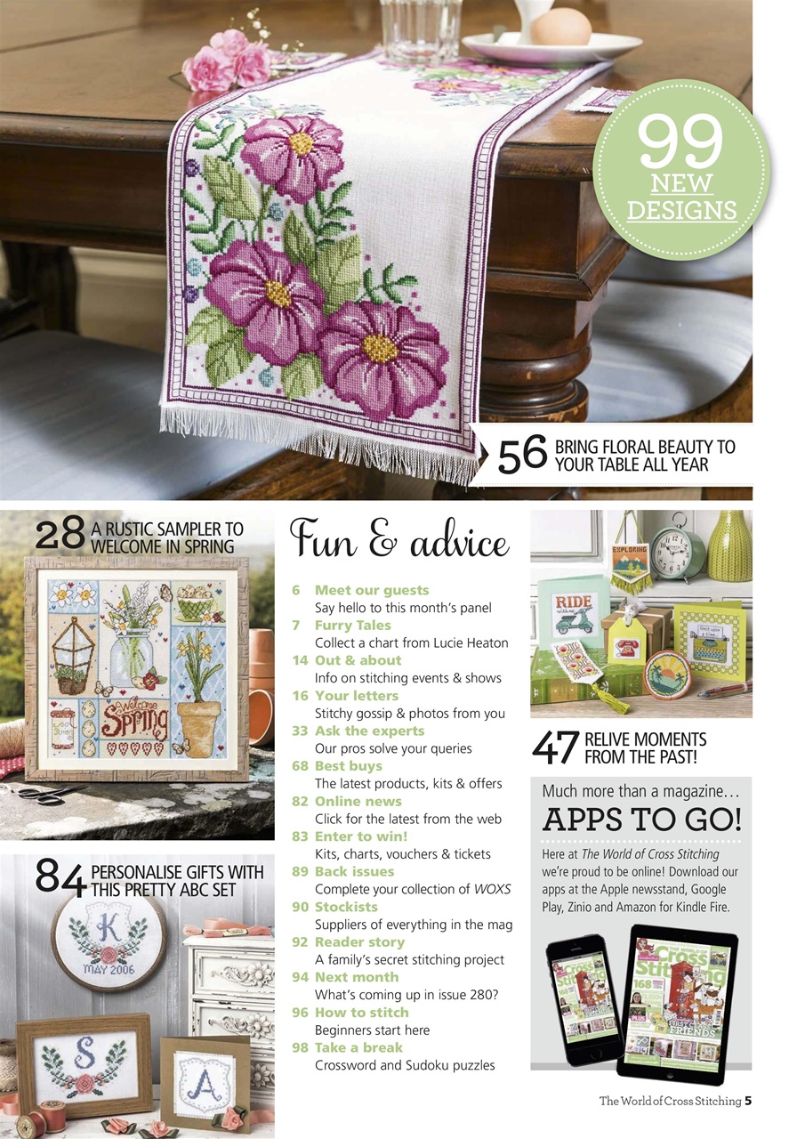 The World of Cross Stitching Preview Pages