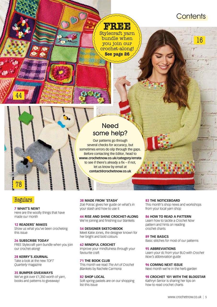Crochet Now Magazine Preview Pages