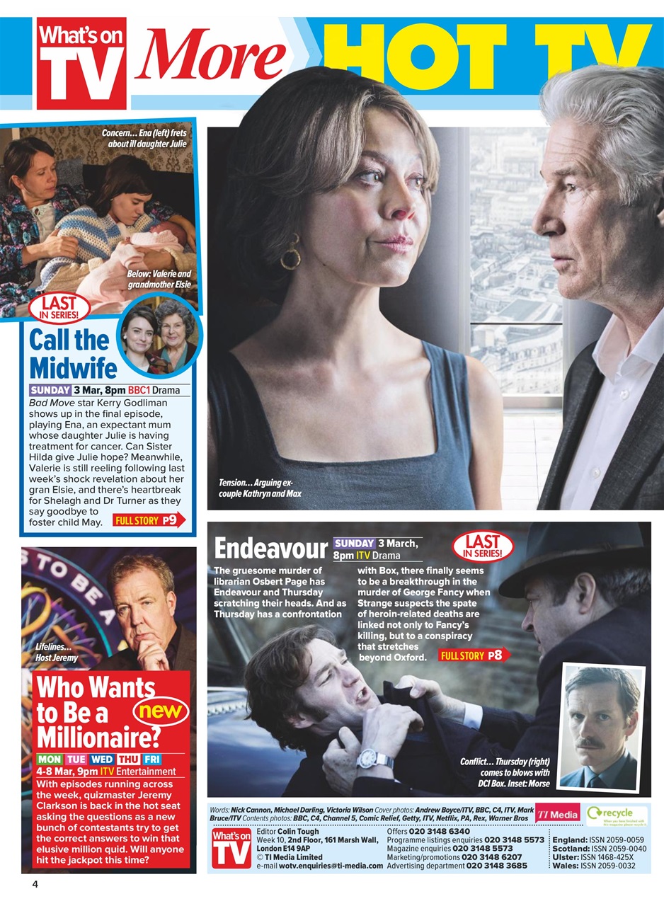 What's on TV Preview Pages