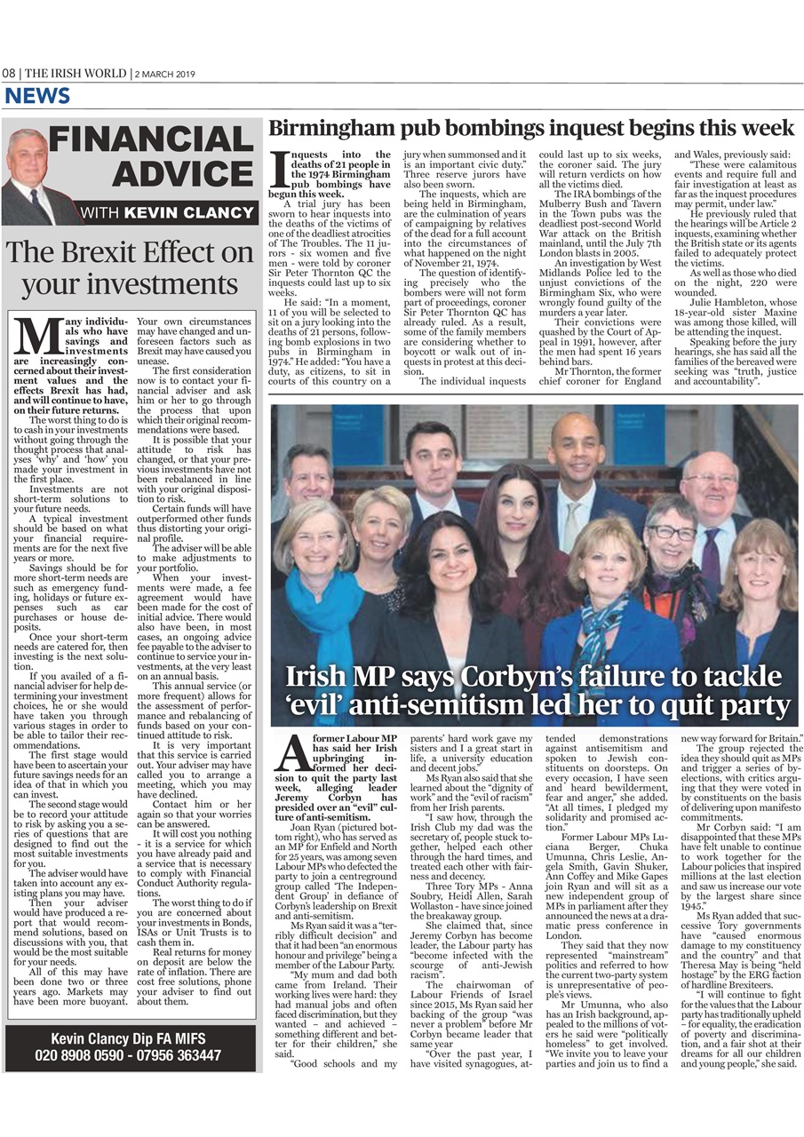 Irish World Preview Pages