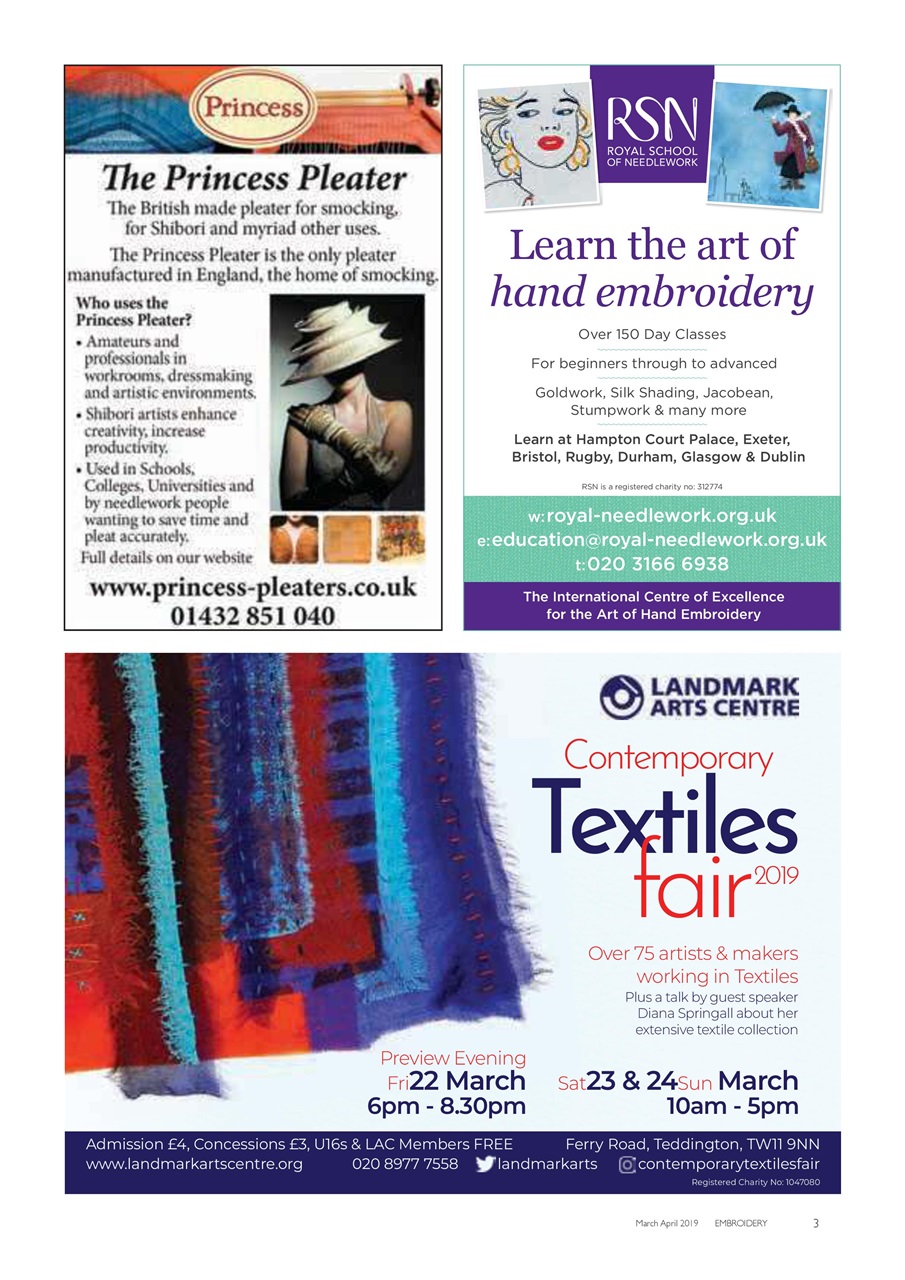 Embroidery Magazine Preview Pages