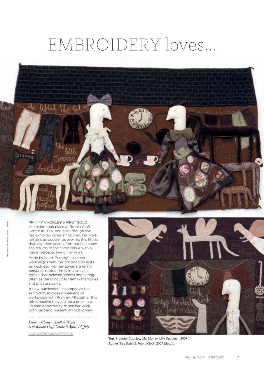 Embroidery Magazine Preview Pages