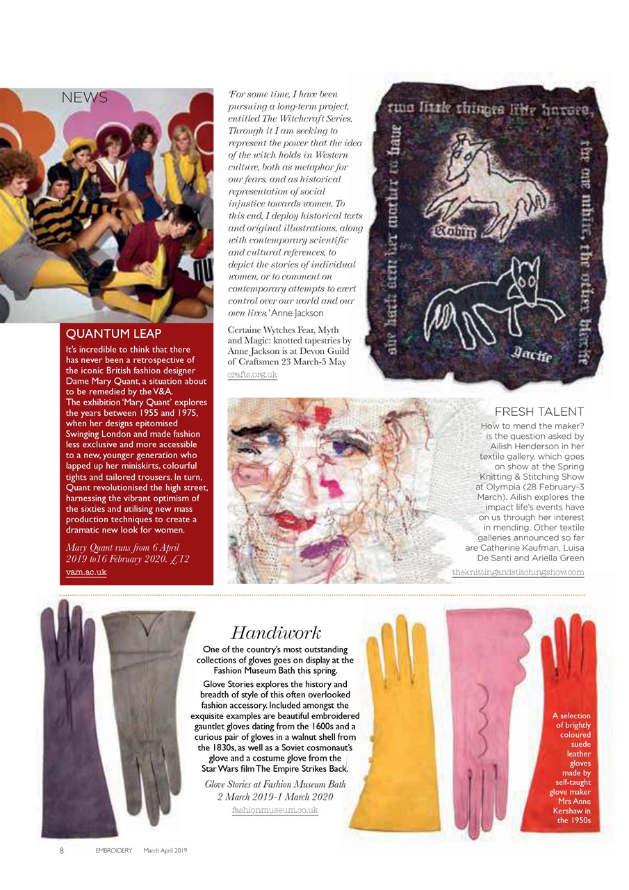 Embroidery Magazine Preview Pages