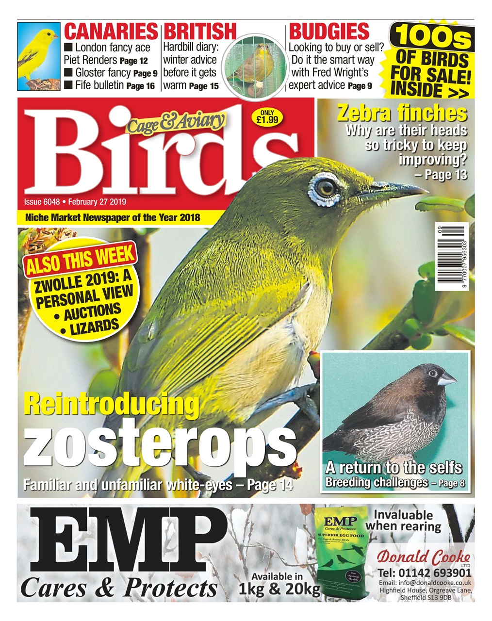 Cage & Aviary Birds Preview Pages