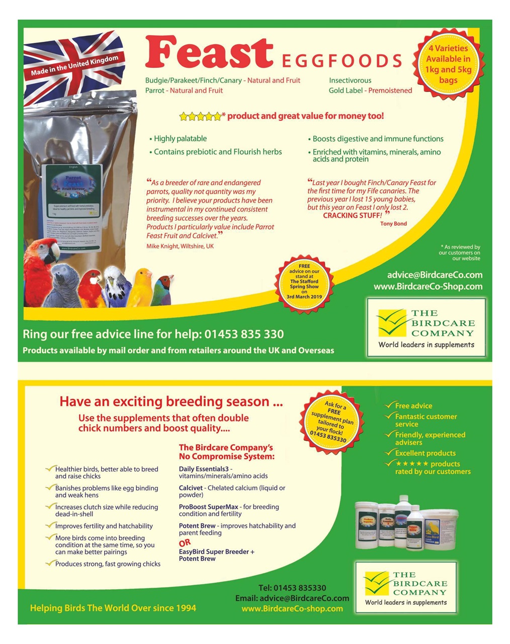 Cage & Aviary Birds Preview Pages