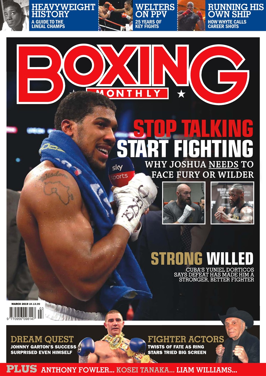 Boxing Monthly Preview Pages