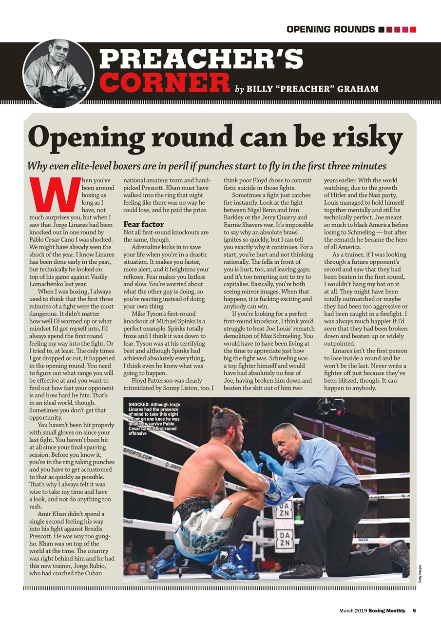 Boxing Monthly Preview Pages