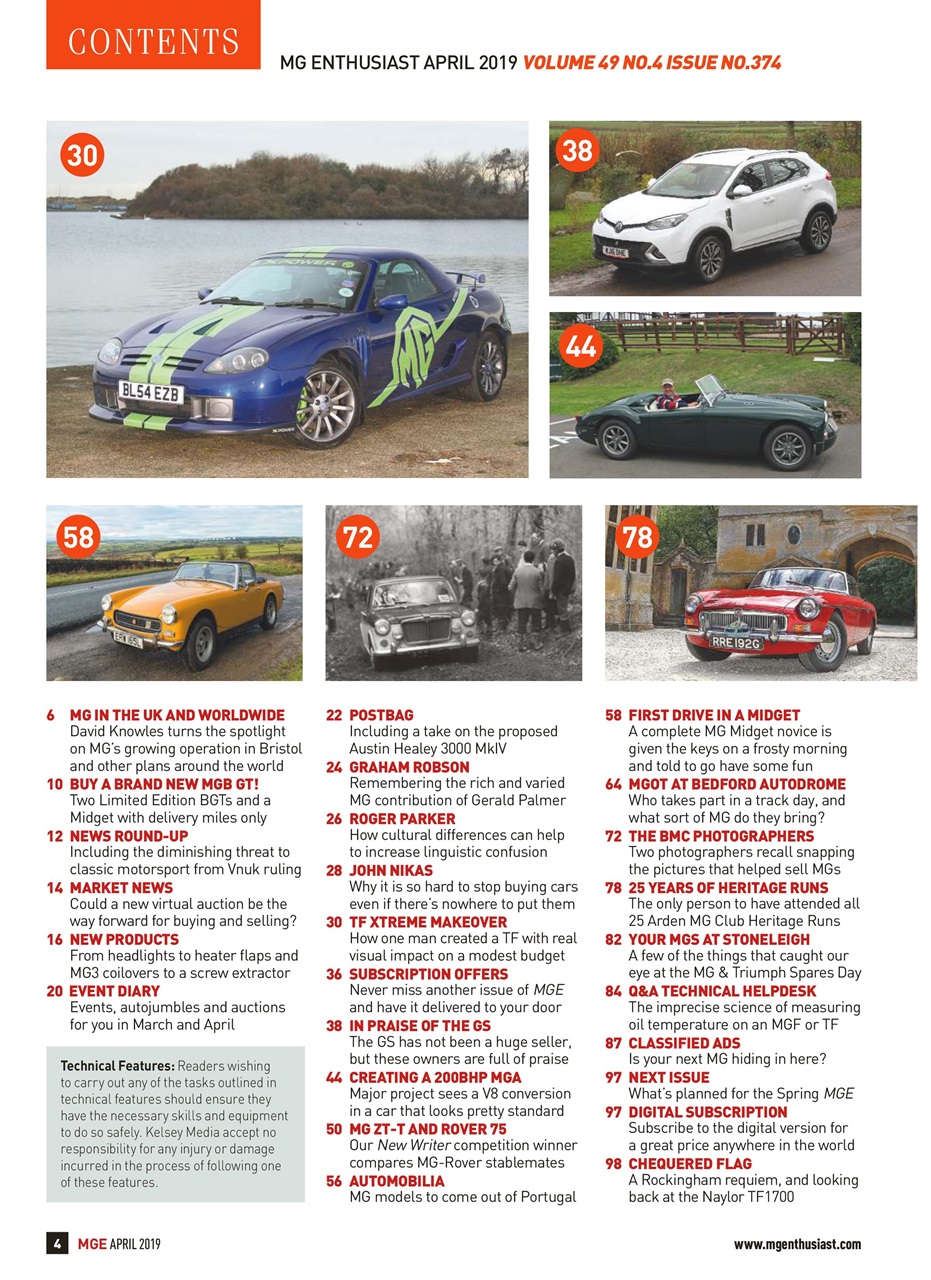 MG Enthusiast Preview Pages