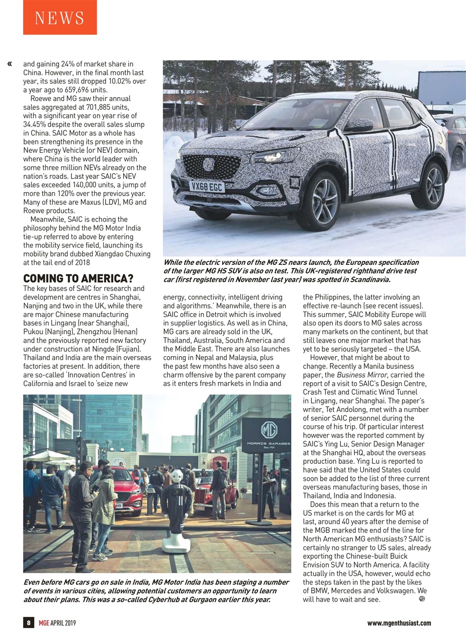 MG Enthusiast Preview Pages