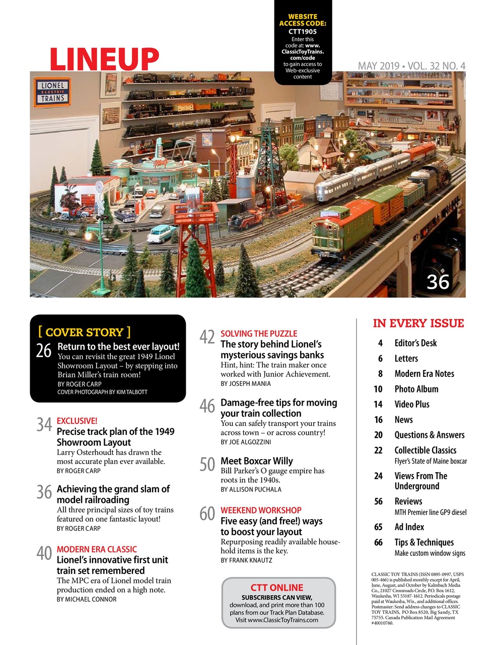 Classic Toy Trains Preview Pages