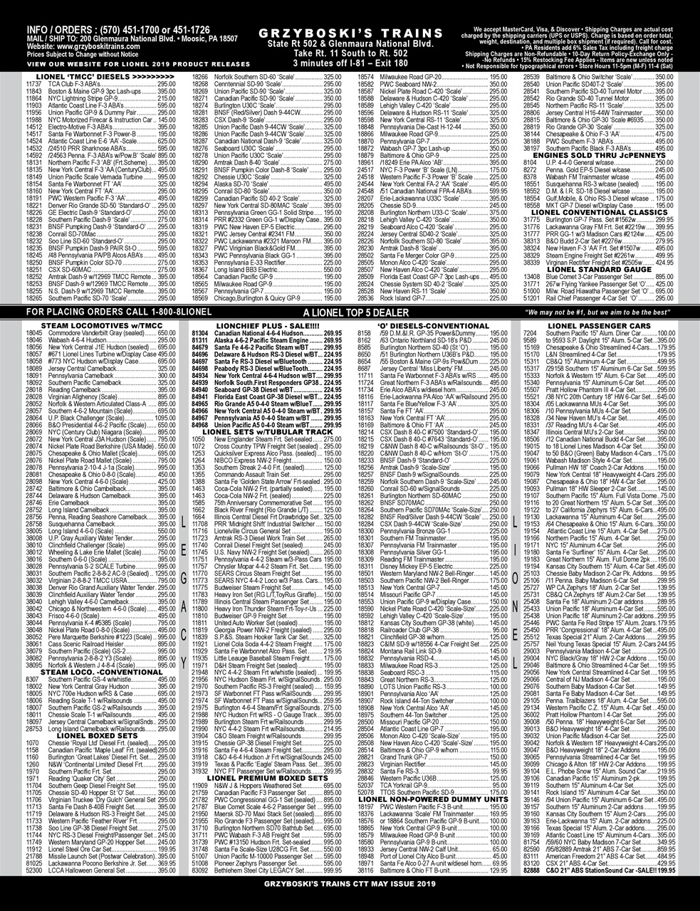 Classic Toy Trains Preview Pages