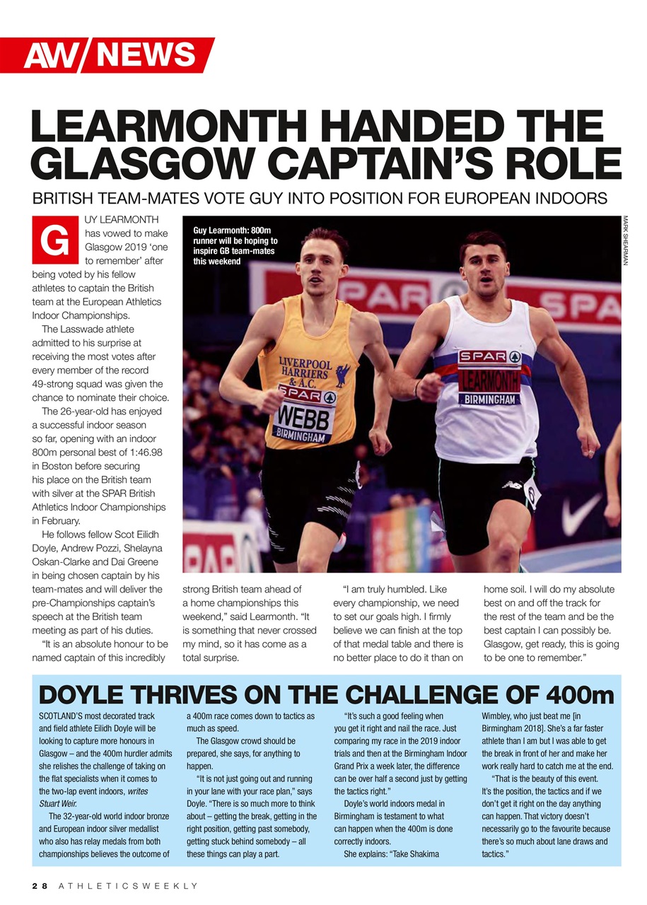 AW – Athletics Weekly Magazine Preview Pages