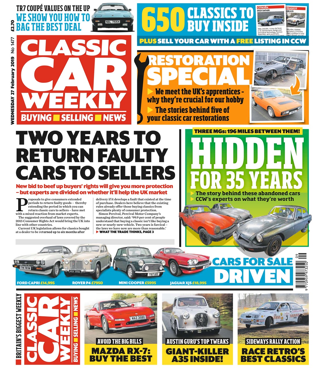 Classic Car Weekly Preview Pages