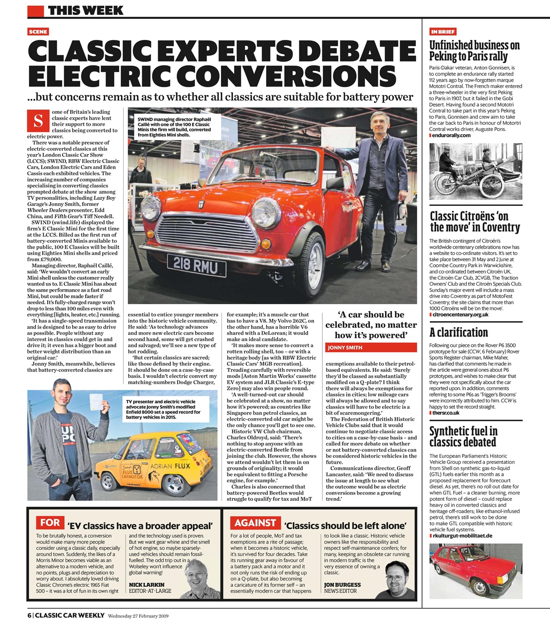Classic Car Weekly Preview Pages