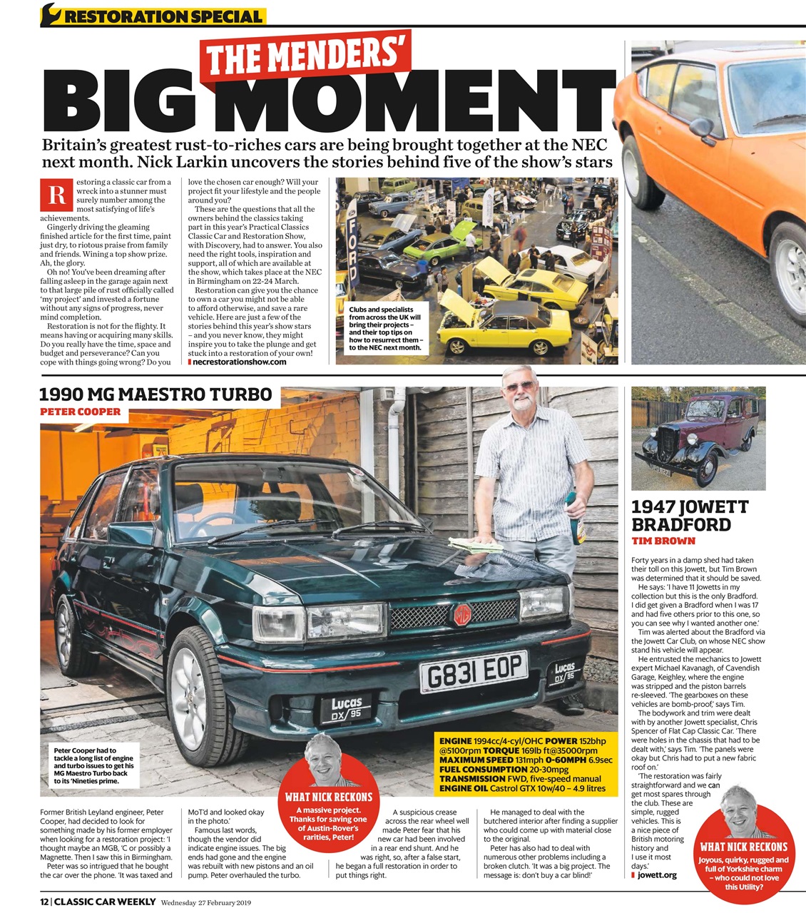 Classic Car Weekly Preview Pages