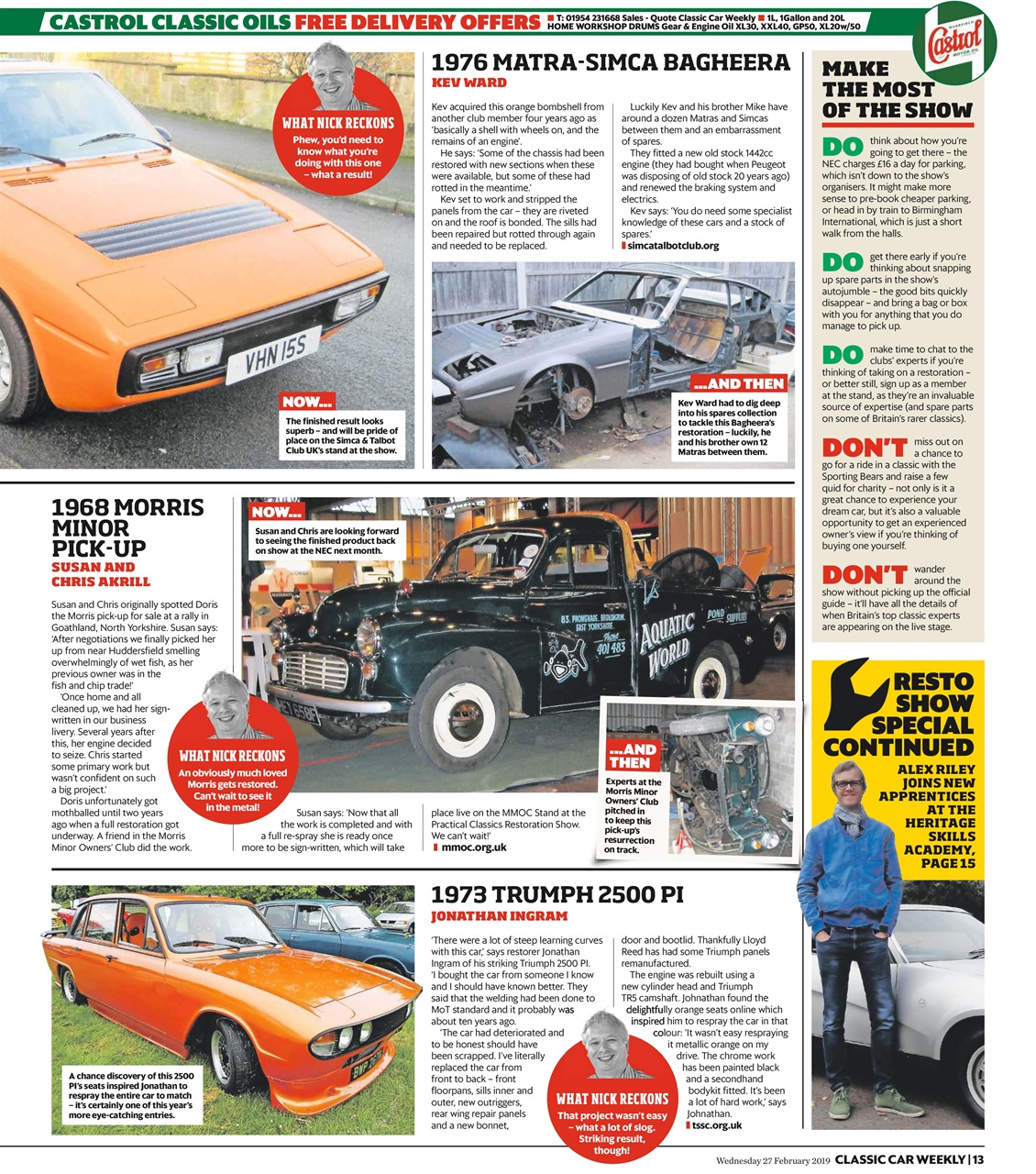 Classic Car Weekly Preview Pages
