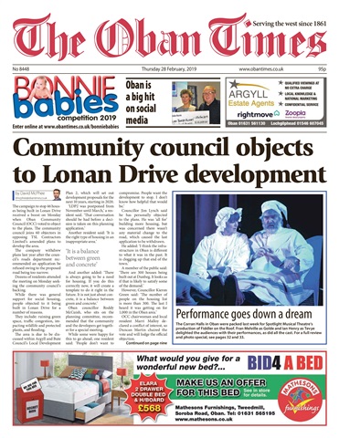 The Oban Times & Lochaber Times issue 28th February 2019