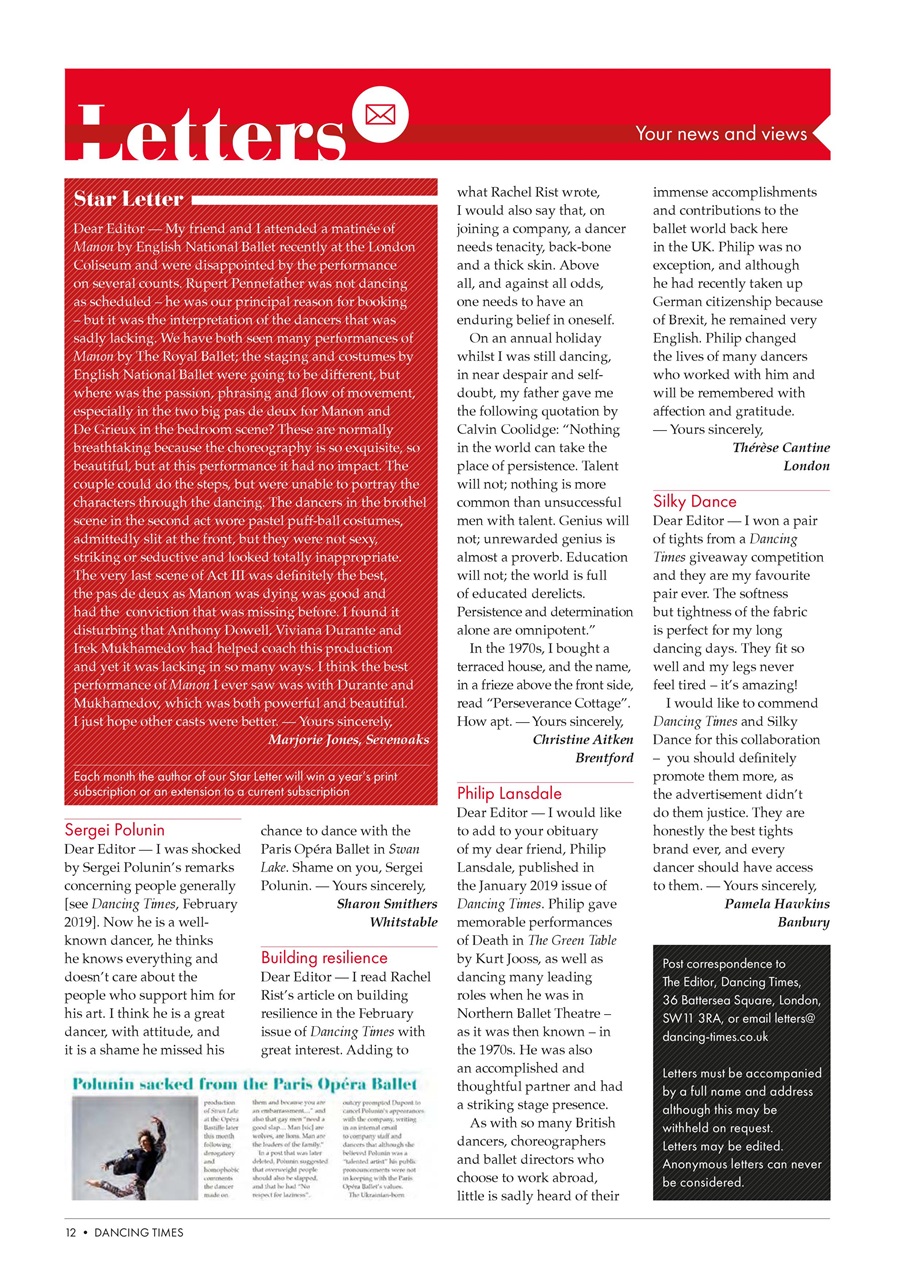 Dancing Times Preview Pages