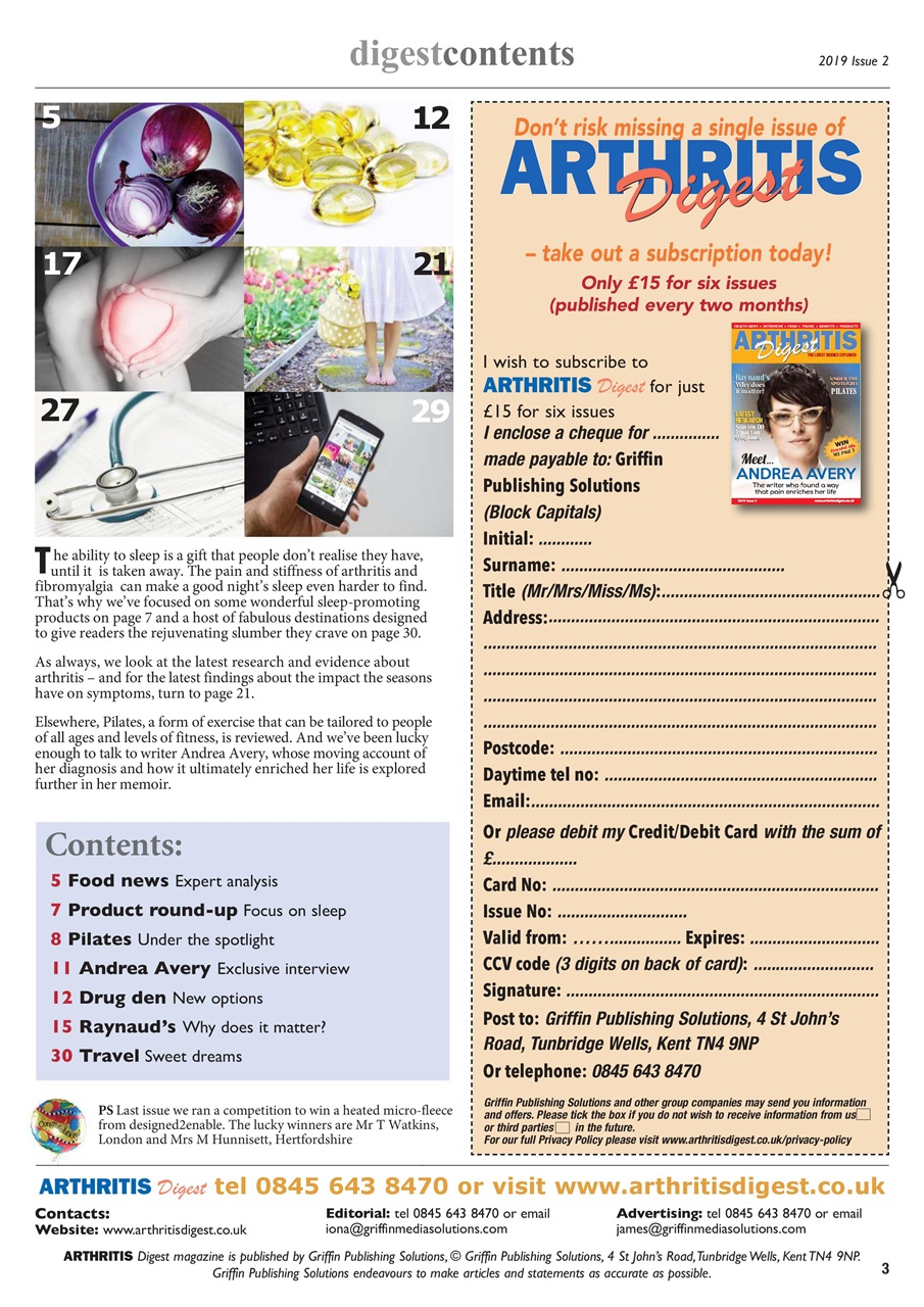 Arthritis Digest Preview Pages
