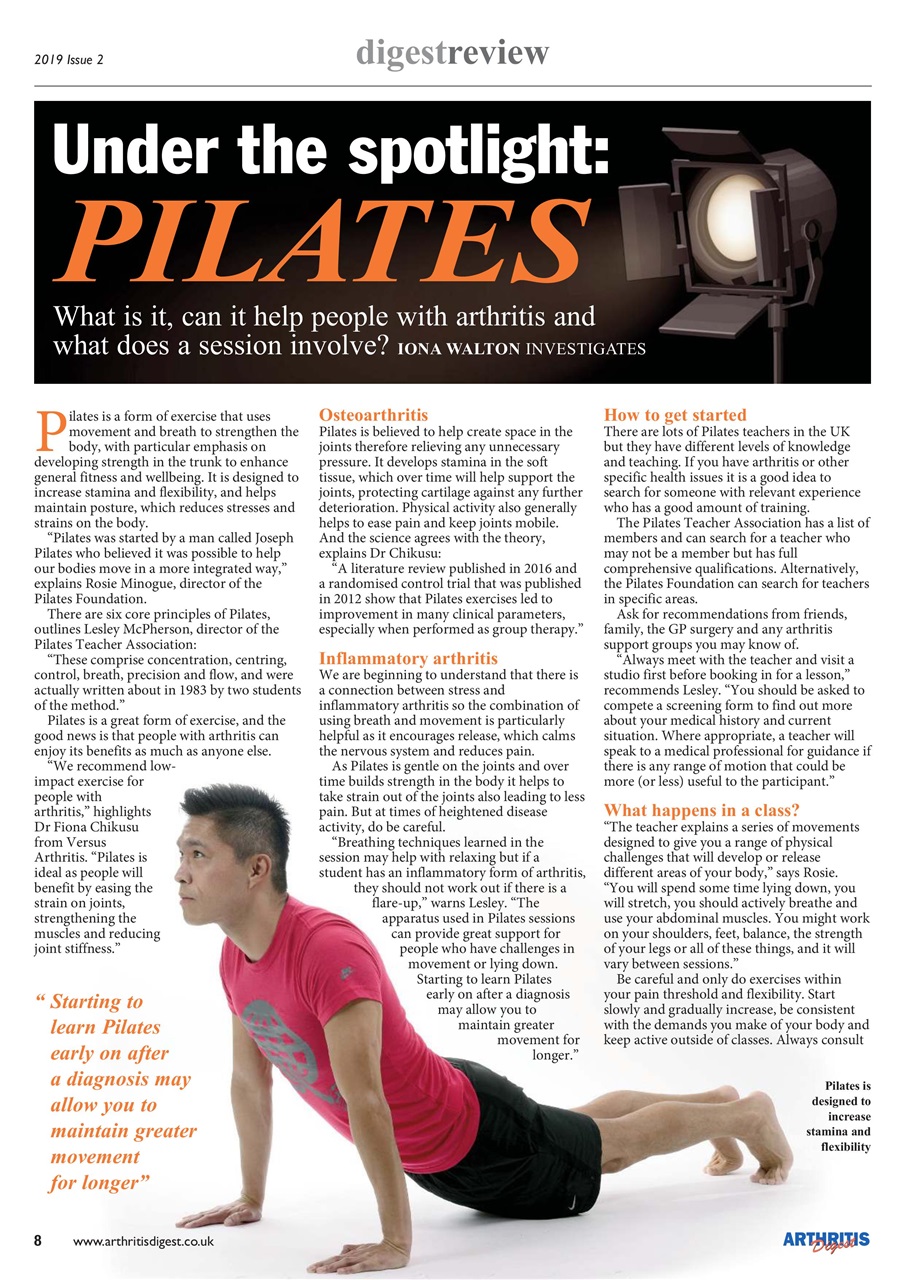 Arthritis Digest Preview Pages