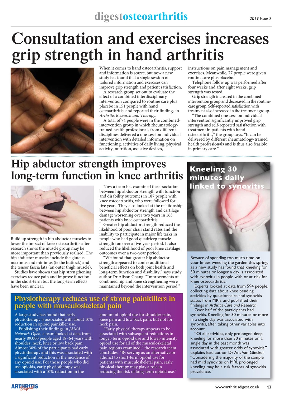 Arthritis Digest Preview Pages