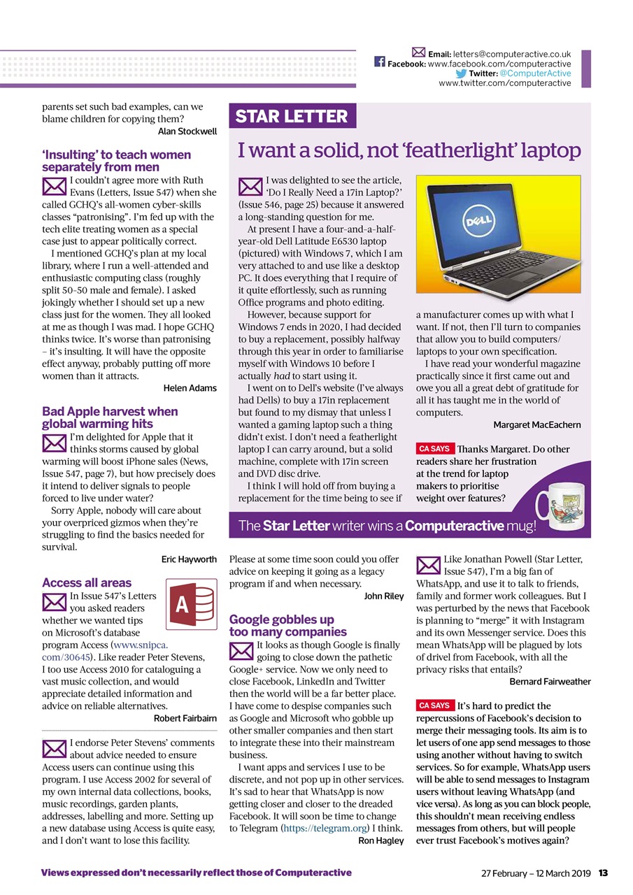 Computer Active Preview Pages