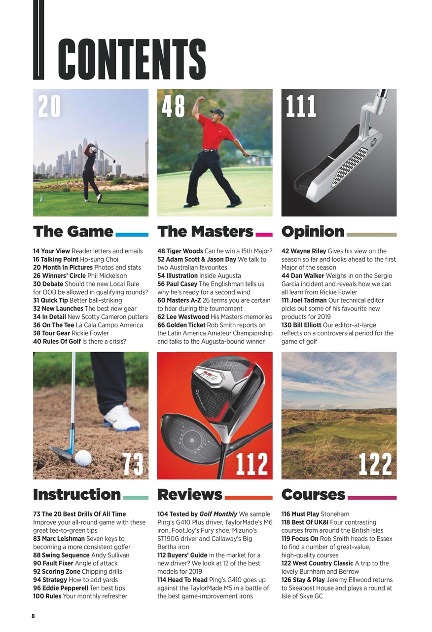 Golf Monthly Preview Pages