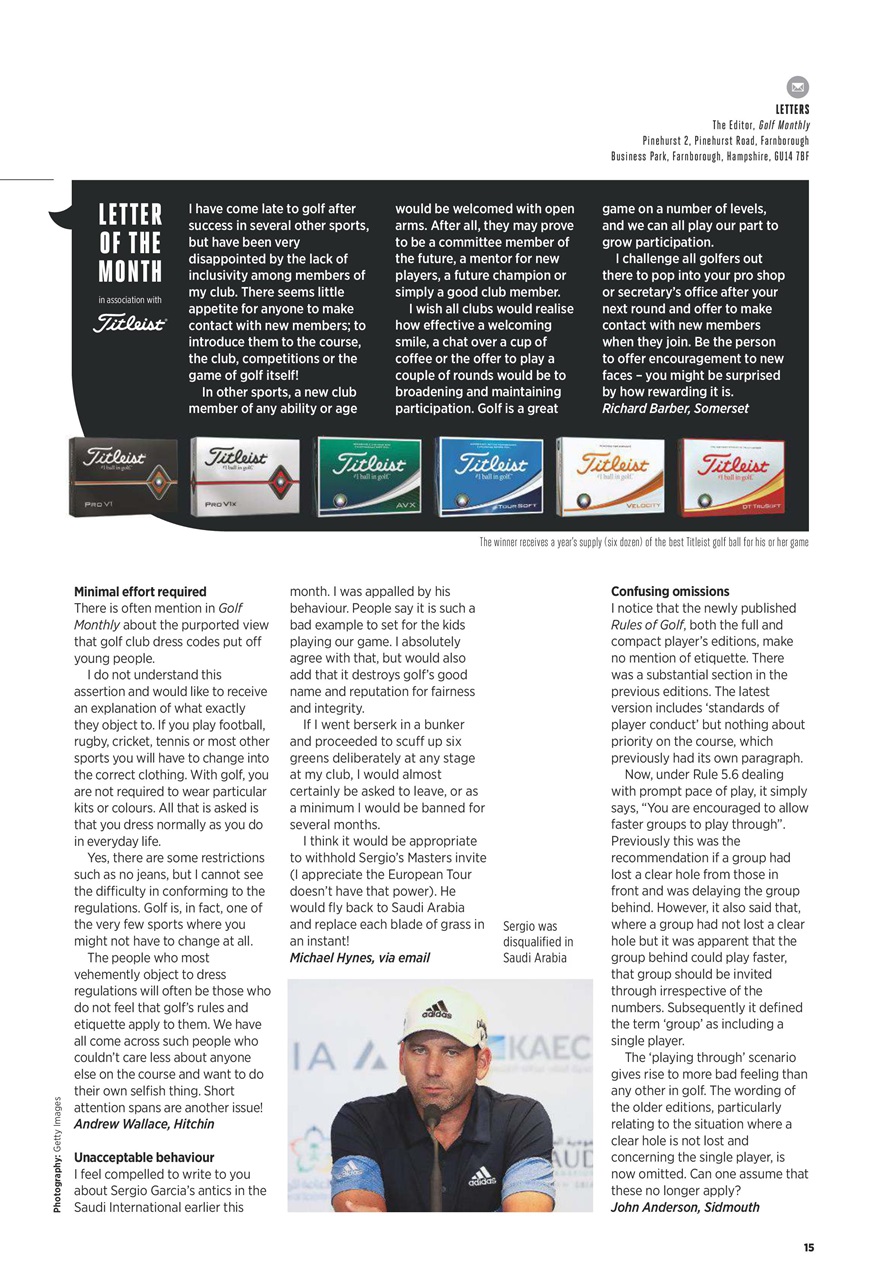 Golf Monthly Preview Pages