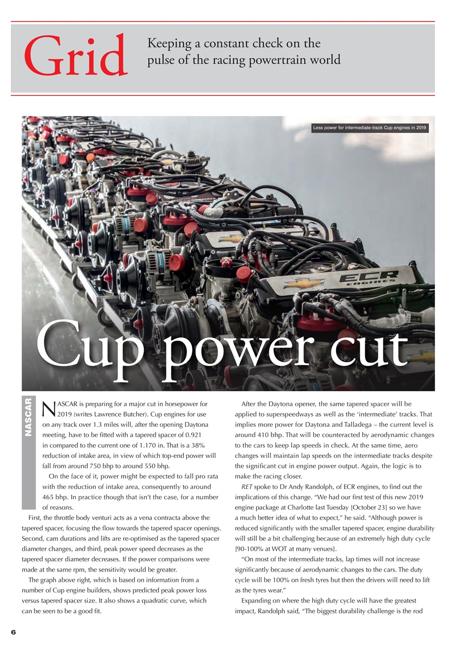 Race Engine Technology Preview Pages