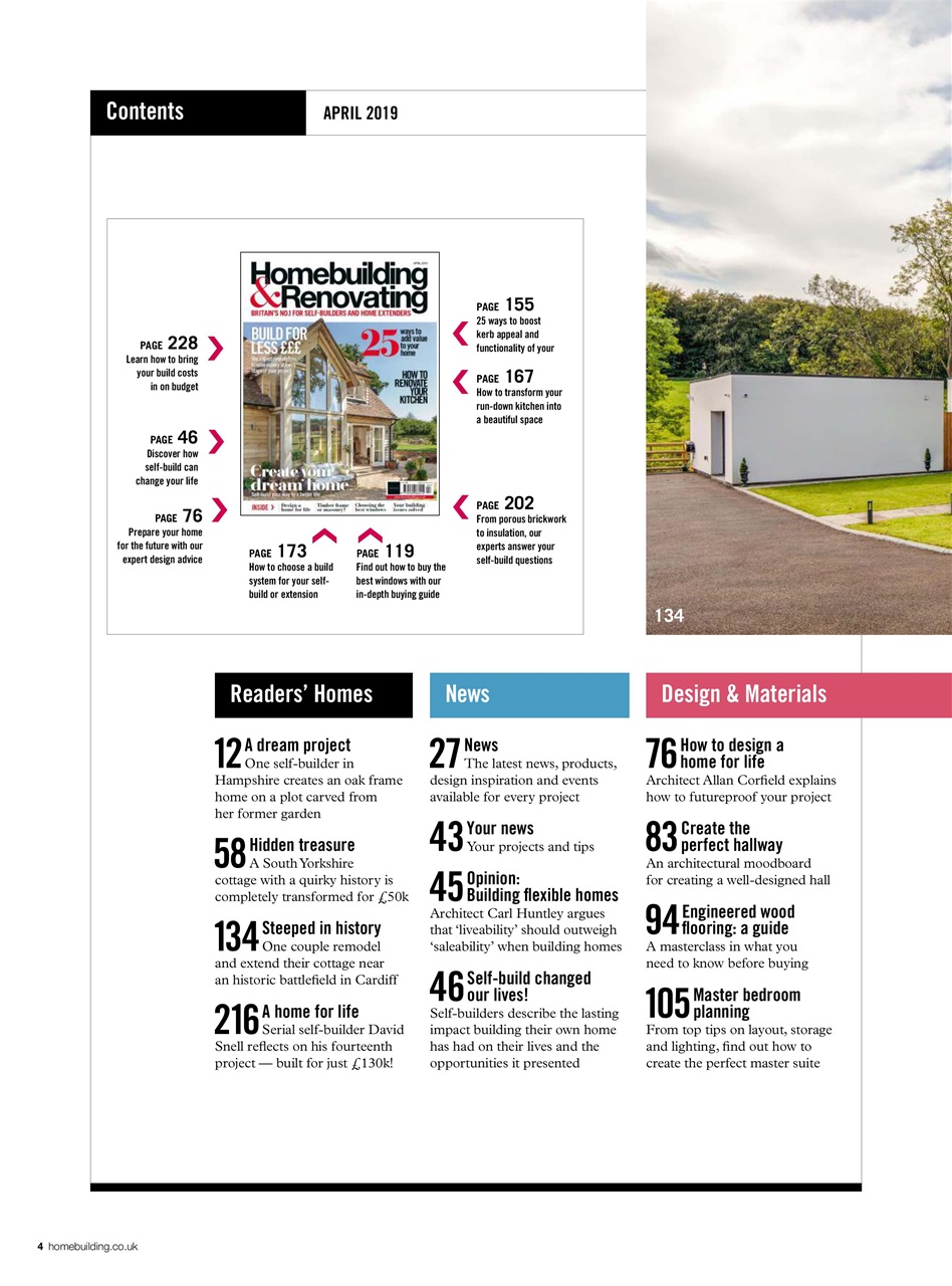Homebuilding & Renovating Magazine Preview Pages