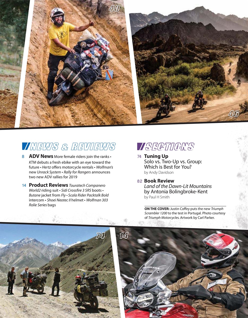 Adventure Motorcycle Preview Pages