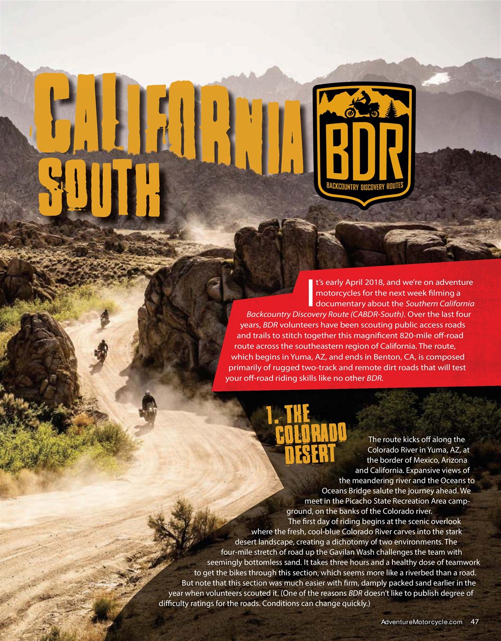 Adventure Motorcycle Preview Pages