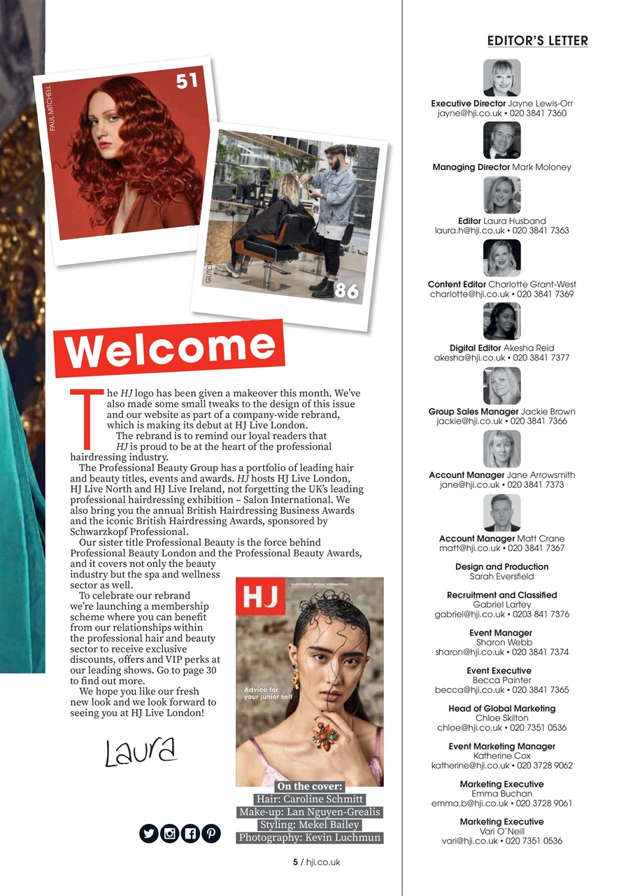 Hairdressers Journal Preview Pages