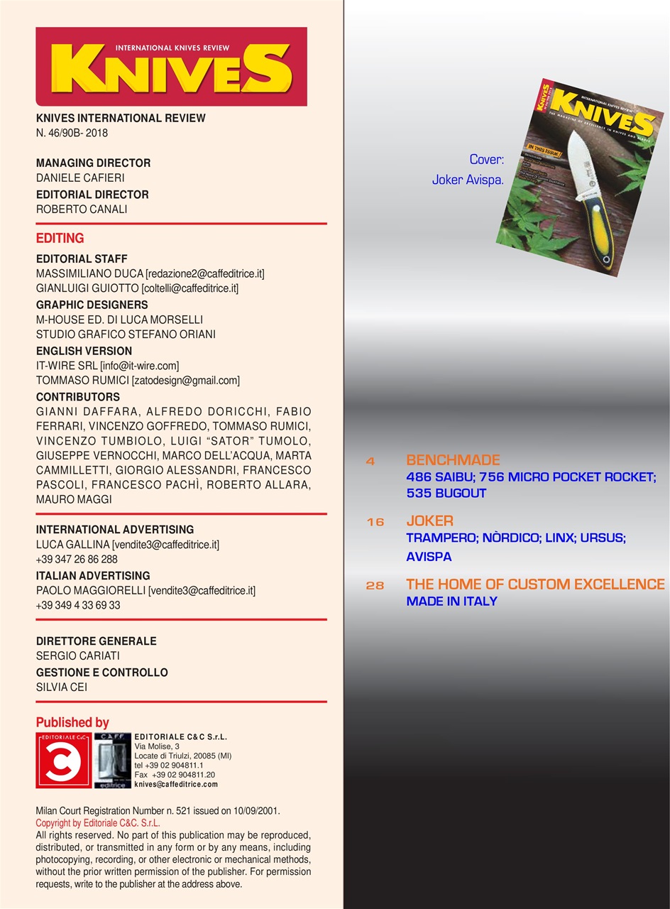 KNIVES INTERNATIONAL Preview Pages