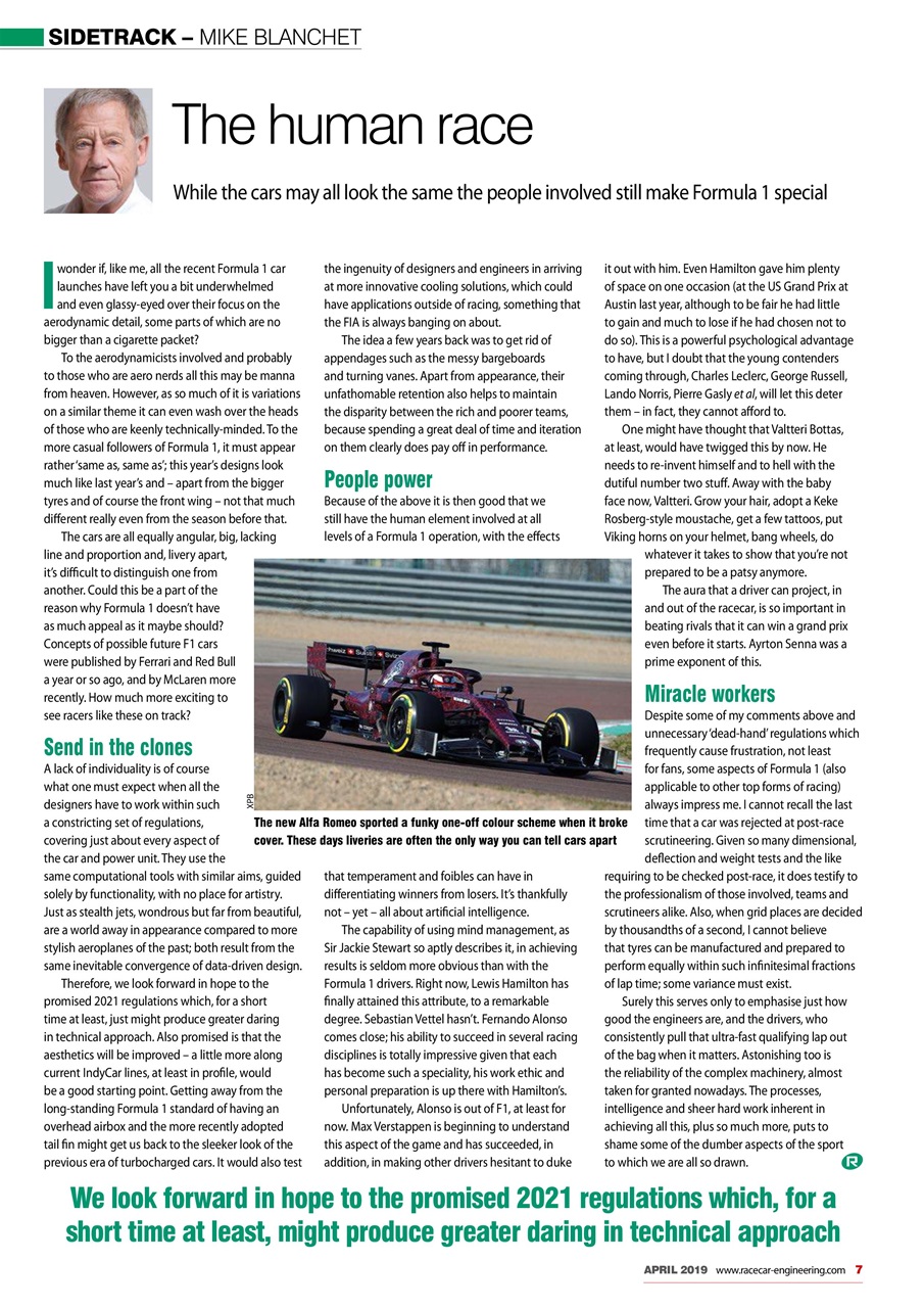 Racecar Engineering Preview Pages