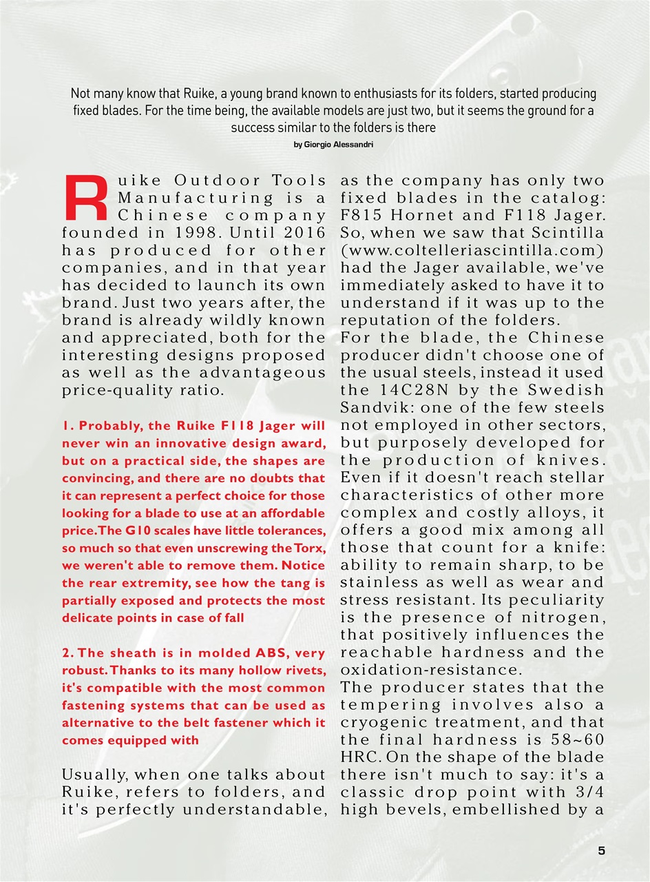 KNIVES INTERNATIONAL Preview Pages