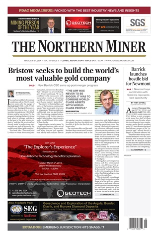 The Northern Miner issue Vol. 105 No. 5