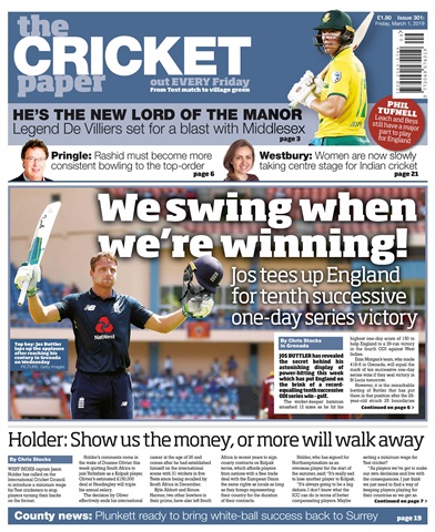The Cricket Paper issue 1st March 2019