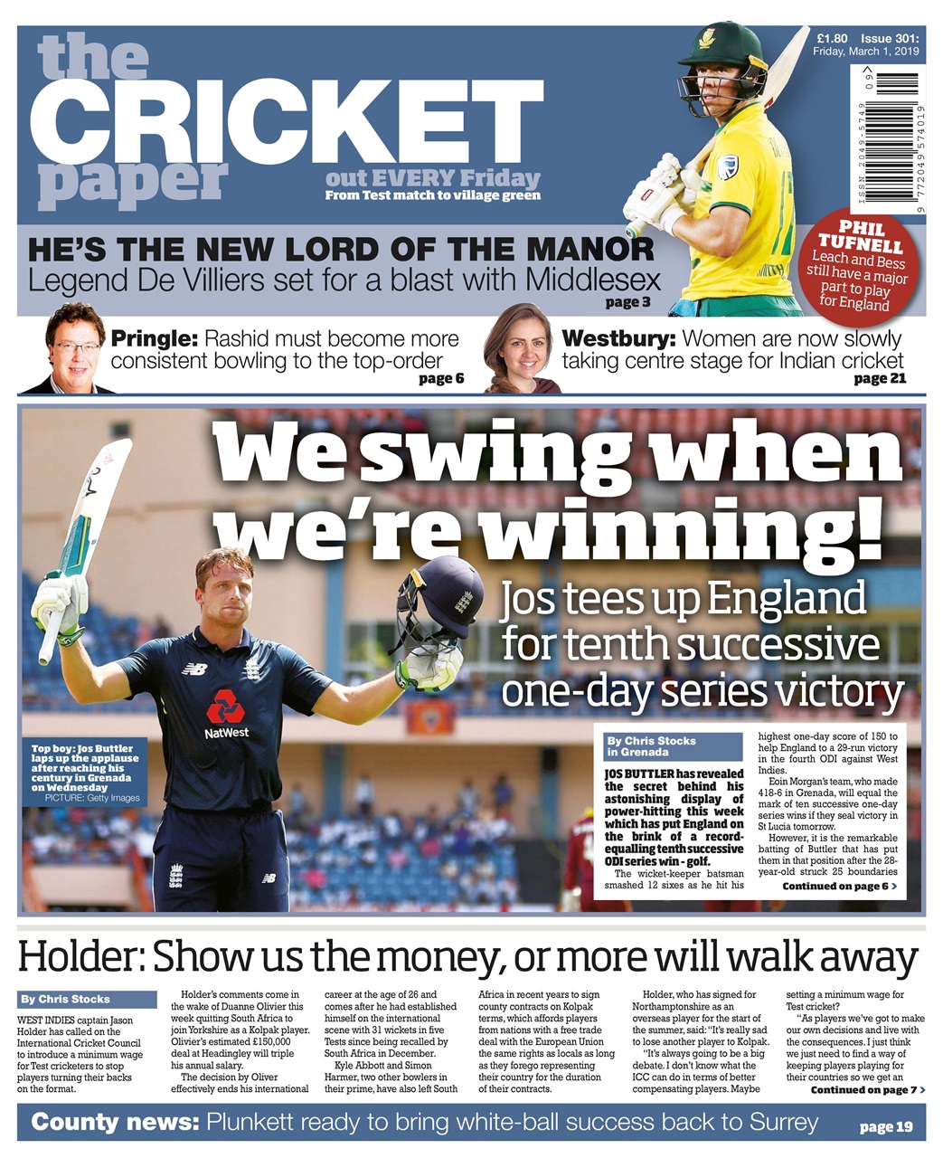The Cricket Paper Preview Pages
